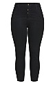 Plus Size Serendipity Black Zip Jean