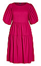 Vienna Dress - pop pink