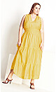 Sweetly Tiered Dress - limoncello