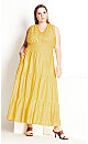 Sweetly Tiered Dress - limoncello