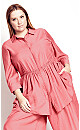 Soft Ruffle Tunic - rosa