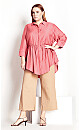 Soft Ruffle Tunic - rosa