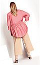 Soft Ruffle Tunic - rosa