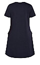 Pocket Detail Dress - navy