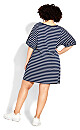 Transcend Stripe Dress - navy