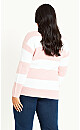 Stripe Sweater - blush