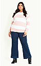 Stripe Sweater - blush