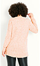 Neppy V Neck Sweater - coral