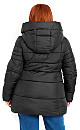 Hooded Padded Coat - black