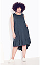 Dress Evie Ruffle Plain