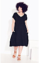 Lilly Plain Dress - black