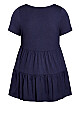 Lexi Tiered Top - navy