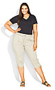 Sand Cotton Cinch Capri