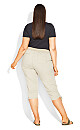 Sand Cotton Cinch Capri