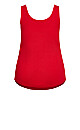 Plain Essential Tank - salsa red