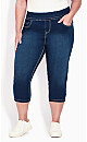 Plus Size Butter Denim Lattice Jean - Dark Wash