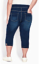 Plus Size Butter Denim Lattice Jean - Dark Wash