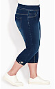 Plus Size Butter Denim Lattice Jean - Dark Wash