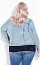 Plus Size Deenie Jacket - mid wash