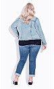 Plus Size Deenie Jacket - mid wash