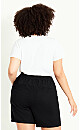 Linen Blend Short - black