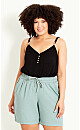 Linen Blend Short - green