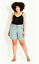 Linen Blend Short - green