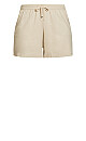 Linen Blend Short - stone