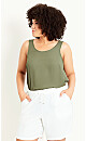 Linen Blend Short - white