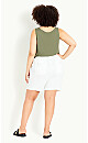 Linen Blend Short - white