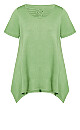 Plus Size Knotted Cage Tunic - green