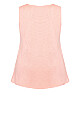 Plus Size Fit N Flare Tank - rose