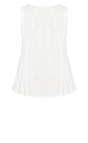 Plus Size Fit N Flare Tank - white