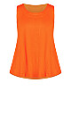 Plus Size Fit N Flare Tank - orange