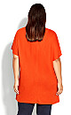 Pocket Pleat Tunic - orange