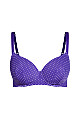 Smooth & Chic T-Shirt Bra - purple spot