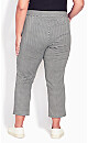 Plus Size Super Stretch Crop Pant - Gingham