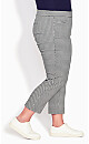 Plus Size Super Stretch Crop Pant - Gingham