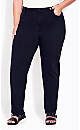 Plus Size Butter Denim Straight Jean Black - Average