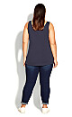 Plus Size Stretch Girlfriend Jean Dark Wash - Tall