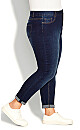 Plus Size Stretch Girlfriend Jean Dark Wash - Tall