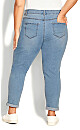 Plus Size Stretch Girlfriend Jean Light Wash - Tall