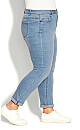 Plus Size Stretch Girlfriend Jean Light Wash - Tall