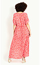 Gal Print Dress - red floral