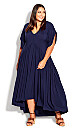 Plus Size Val Dress - navy