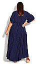 Plus Size Val Dress - navy