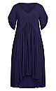 Plus Size Val Dress - navy