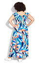 Raelynn Dress - blue brushstroke