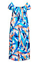 Raelynn Dress - blue brushstroke