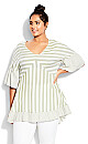 Hattie Olive Stripe Tunic